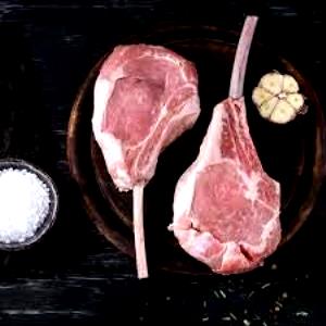 1 Large (8.25 Oz, With Bone, Raw) (yield After Cooking, Bone Removed) Veal Chop