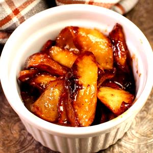 1 Large Apple Yields Fried Apple