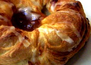 1 Large (approx 7" Dia) Danish Pastry with Nuts