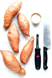 1 Large Boiled Sweetpotato (with Peel, Fat Not Added in Cooking)