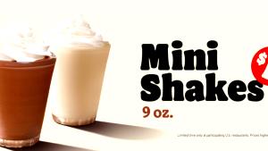 1 Large Burger King Shake Chocolate Carry-Out Milk Shake