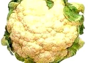 1 Large Head (6-7" Dia) Cooked Cauliflower (from Fresh, Fat Added in Cooking)