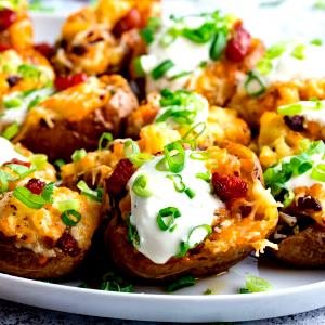 1 Large Stuffed Baked Potato (Peel Not Eaten)