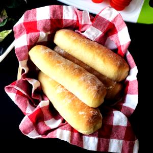 1 Large Submarine, Hoagie Toasted Wheat or Cracked Wheat Roll (Home Recipe or Bakery)