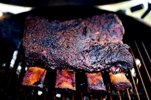 1 Lb Beef Ribs (Small End, Trimmed to 1/4" Fat, Cooked, Roasted)