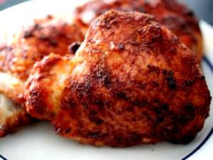 1 Lb Chicken Thigh Meat (Broilers or Fryers, Roasted, Cooked)