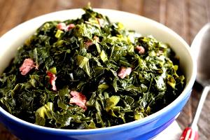 1 Lb Collards (Without Salt, Drained, Cooked, Boiled)