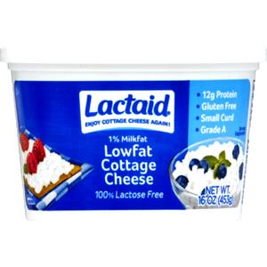 1 Lb Cottage Cheese (Low Fat, 1% Milkfat, Lactose Reduced)