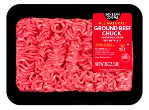 1 Lb Ground Beef (80% Lean / 20% Fat)