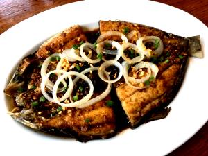 1 Lb Milkfish (Cooked, Dry Heat)