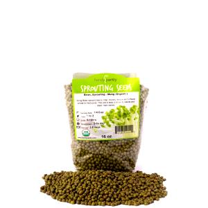 1 Lb Mung Beans (Mature Seeds, Sprouted)