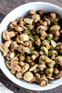 1 Lb Mushrooms (with Salt, Drained, Cooked, Boiled)