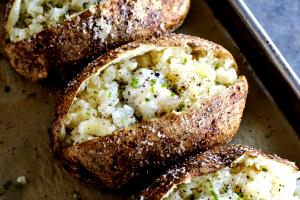 1 Lb Potatoes (Skin, Without Salt, Baked)