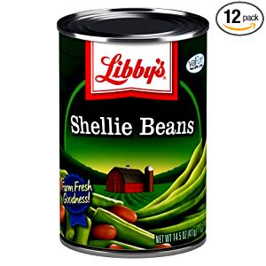 1 Lb Shellie Beans (Solids and Liquids, Canned)