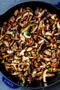 1 Lb Shiitake Mushrooms (with Salt, Cooked)