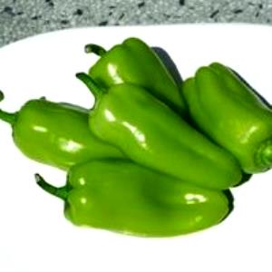 1 Lb Sweet Green Peppers (Without Salt, Frozen, Drained, Cooked, Boiled)