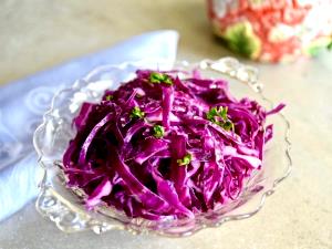 1 Leaf Red Cabbage, Raw