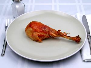 1 Leg (drumstick And Thigh) (yield After Cooking, Bone Removed) Roasted Duck