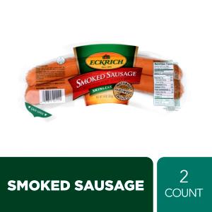 1 link (57 g) Smoked Grillers Cheese Smoked Sausage made with Pork, Turkey