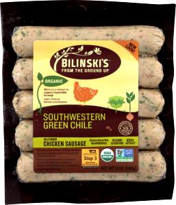 1 link (68 g) Southwestern Green Chile Chicken Sausage