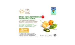 1 link (68 g) Spicy Heirloom Pepper Chicken Sausage