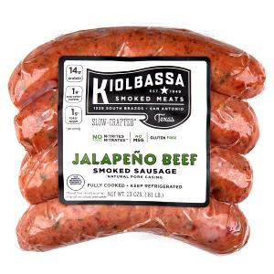 1 link (92 g) Jalapeño Beef Smoked Sausage