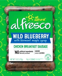 1 Link Chicken Sausage, Breakfast, Wild Blueberry