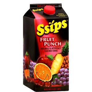 1 Little Ssips Fruit Punch, Fruit Drink or Fruitade with Vitamin C Added