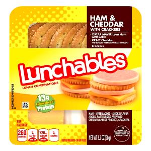 1 Lunch Snacks To Go, Ham & Cheddar