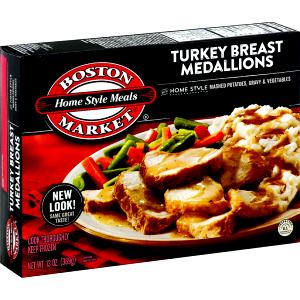 1 meal (241 g) Select Entrees Turkey Medallions