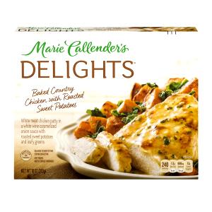 1 meal (283 g) Delights Baked Country Chicken with Roasted Sweet Potatoes