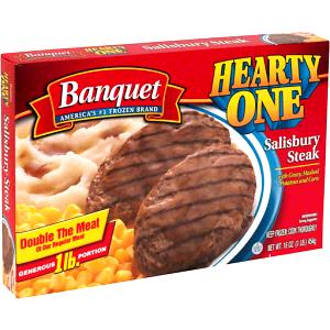 1 meal Hearty One Salisbury Steak