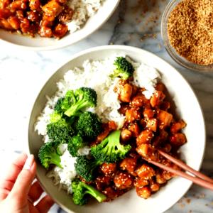 1 meal Sesame Chicken Rice Bowl