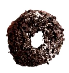 1 Medium (approx 3" Dia) Chocolate Coated or Frosted Doughnuts