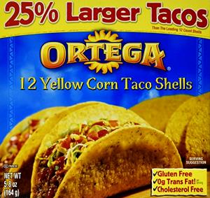 1 Medium (approx 5" Dia) Corn Taco Shell