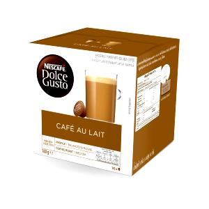 1 Medium Cafe Au Lait, Fat Free Milk (Medium)