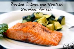 1 Medium Fillet Baked or Broiled Salmon