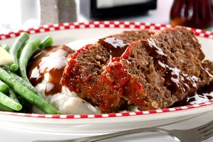 1 Medium Patty Meat Loaf Made with Beef and Pork