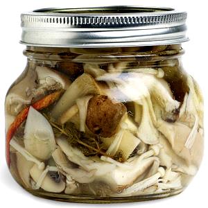 1 Medium Pickled Mushrooms