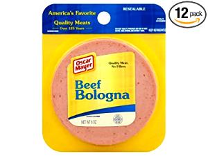 1 Medium Slice (4-1/2" Dia X 1/8" Thick) Beef Bologna