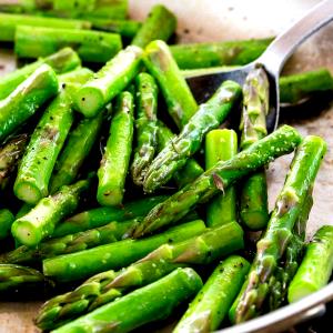 1 Medium Spear (5-1/4" To 7" Long) Cooked Asparagus (from Fresh, Fat Added in Cooking)