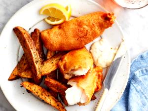 1 Medium (yield After Cooking, Bone Removed) Baked Breaded or Battered Haddock