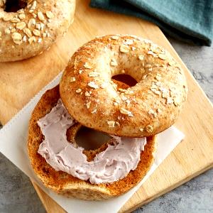 1 Miniature Wheat Bran Bagel