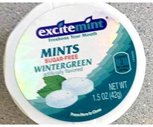 1 mint (0.8 g) Wintergreen Mints