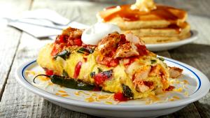 1 omelette Chicken Fajita Omelette