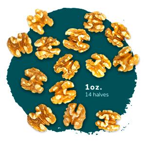 1 oz (1 oz) Walnuts Unroasted & Unsalted