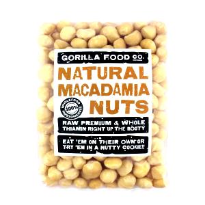 1 Oz (11 Whole Kernels) Unroasted Macadamia Nuts