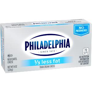 1 oz (28 g) 1/3 Less Fat Cream Cheese