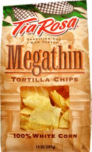 1 oz (28 g) 100% White Corn Mega Thin Tortilla Chips