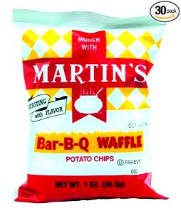 1 oz (28 g) Bar-B-Q Waffle Potato Chips (Family Size)